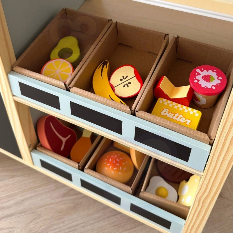 Large Wooden Food Truck Stand - 73 pcs - Kindeco