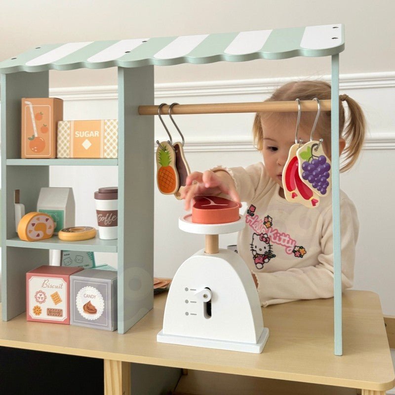 Large Wooden Food Truck Stand - 73 pcs - Kindeco