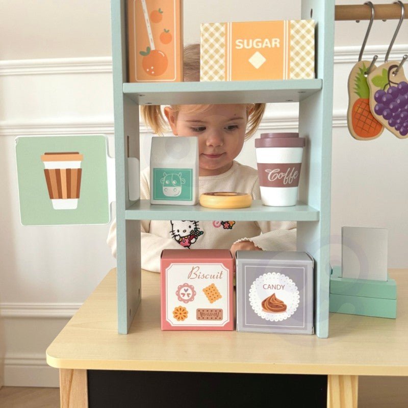 Large Wooden Food Truck Stand - 73 pcs - Kindeco