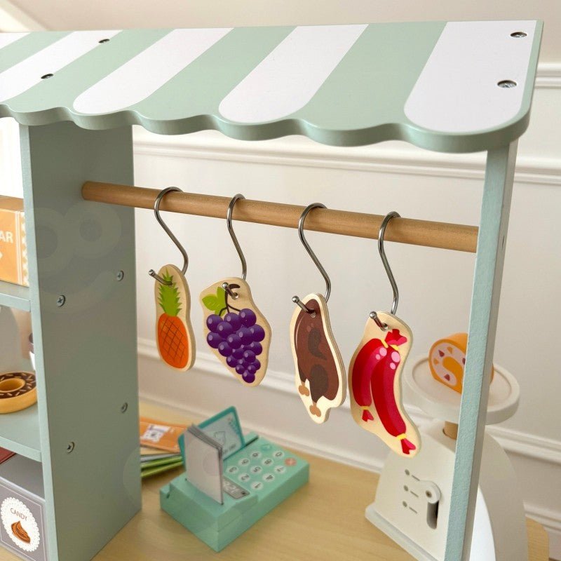 Large Wooden Food Truck Stand - 73 pcs - Kindeco