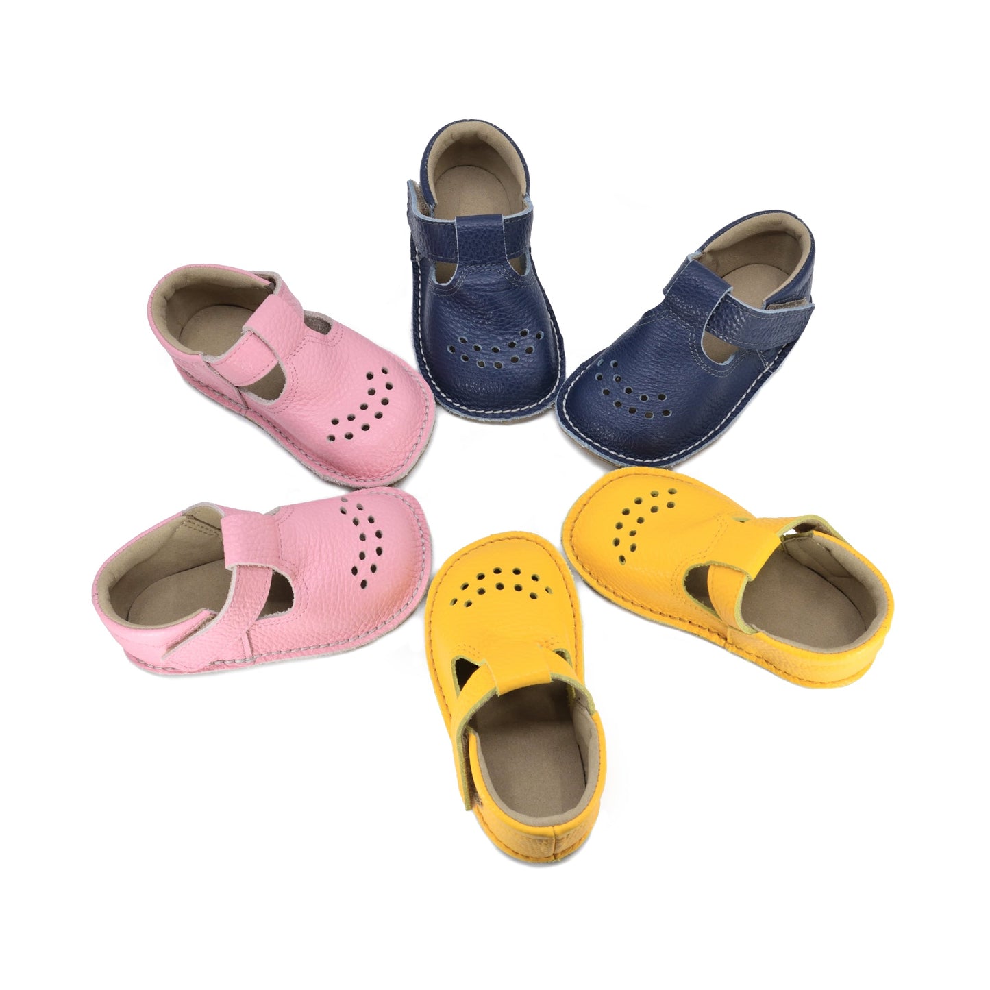 Leather Kids' Shoes Lusti - Pink - Kindeco