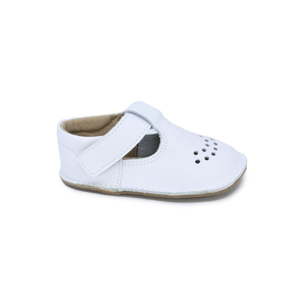 Leather Kids' Shoes Lusti - White - Kindeco