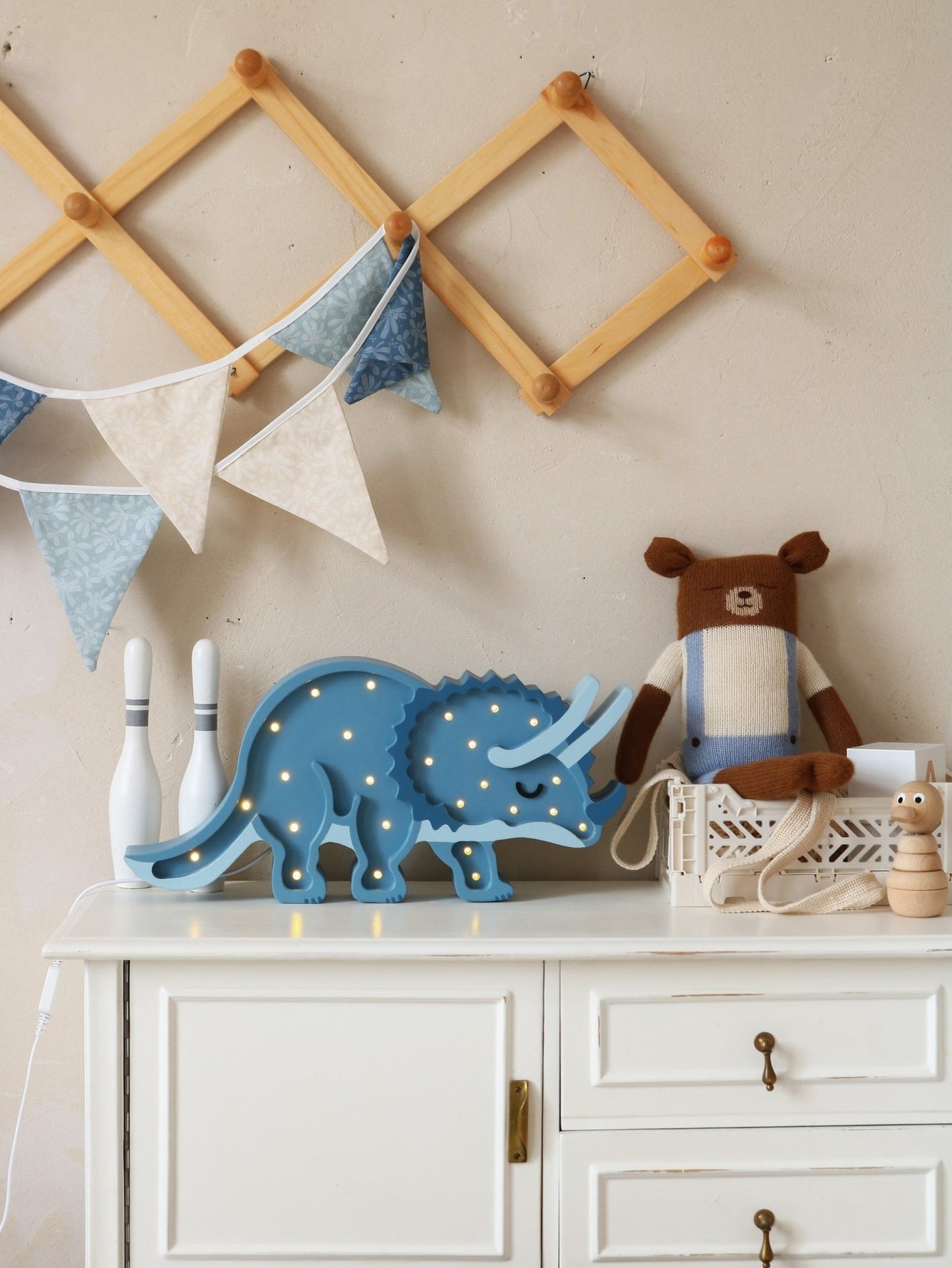 Little Lights Dino Triceratops Lamp - Kindeco