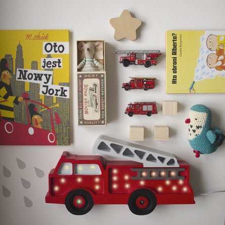 Little Lights Firetruck Lamp - Kindeco