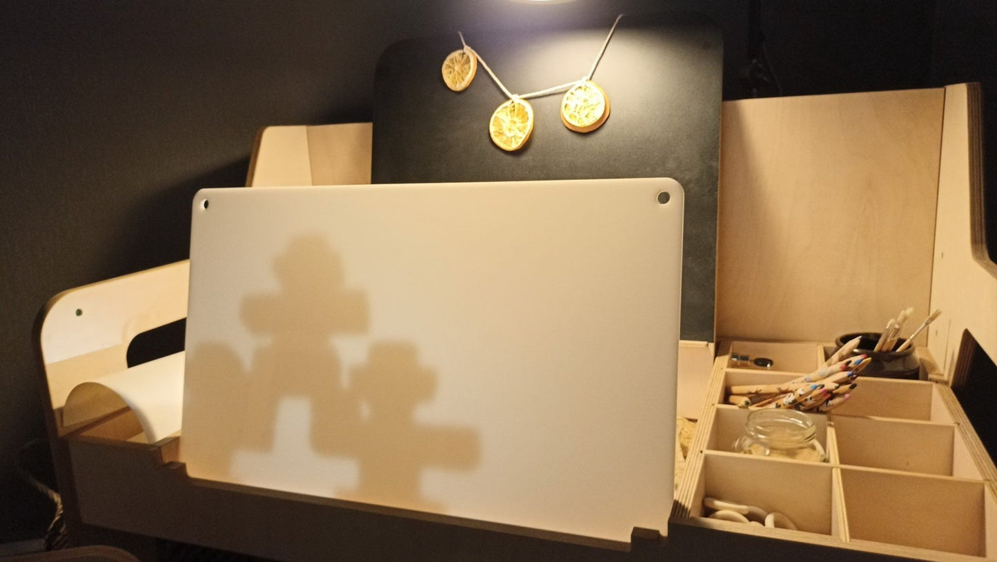 LUULA Acrylic Whiteboard For Montessori - Style Learning - Kindeco