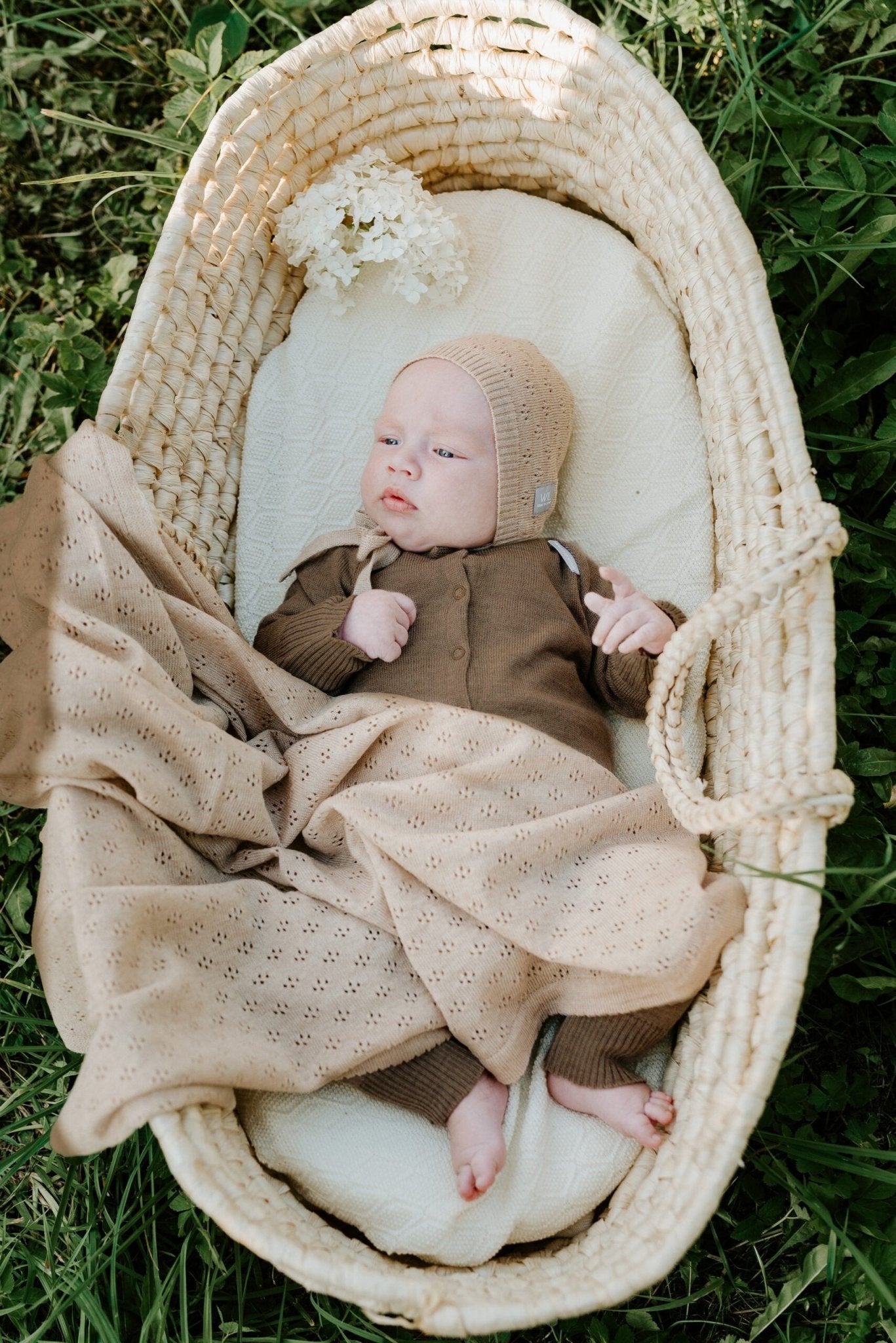 Merino Wool Baby Blanket - LOVE Collection - Kindeco