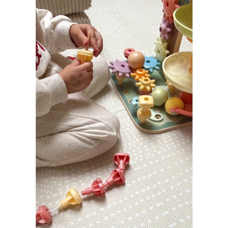 Montessori 4 - in - 1 Wooden Activity Tree - Kindeco