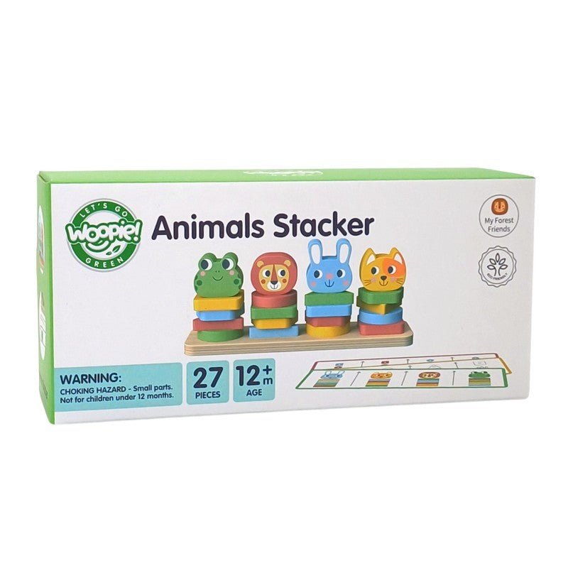 Montessori Puzzle Pyramid with Animals - Kindeco