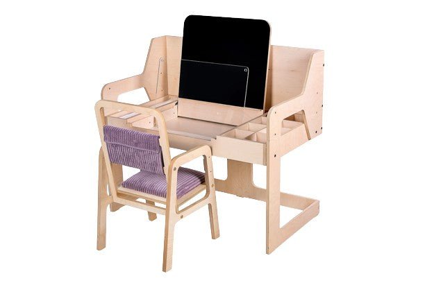 Montessori Table and Chair Set - Cannon Pink - Kindeco