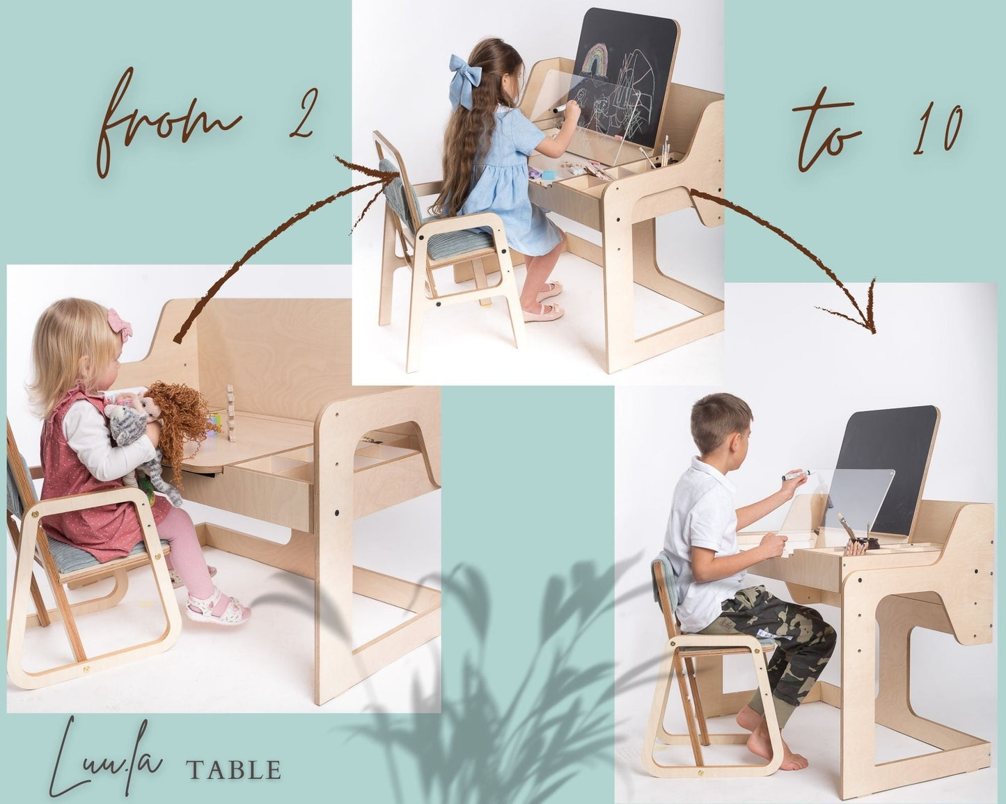 Multisensory Art Table/Desk Luula - Kindeco
