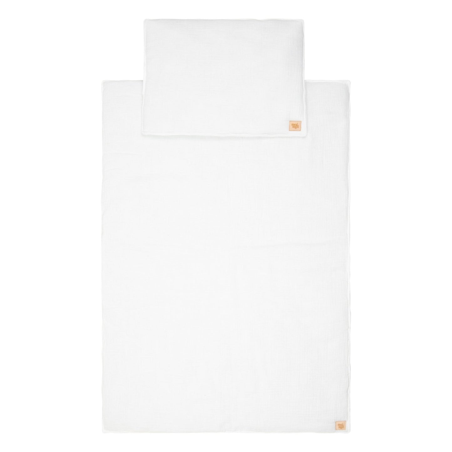 Muslin Baby Blanket + Pillow Set - Cream - Kindeco