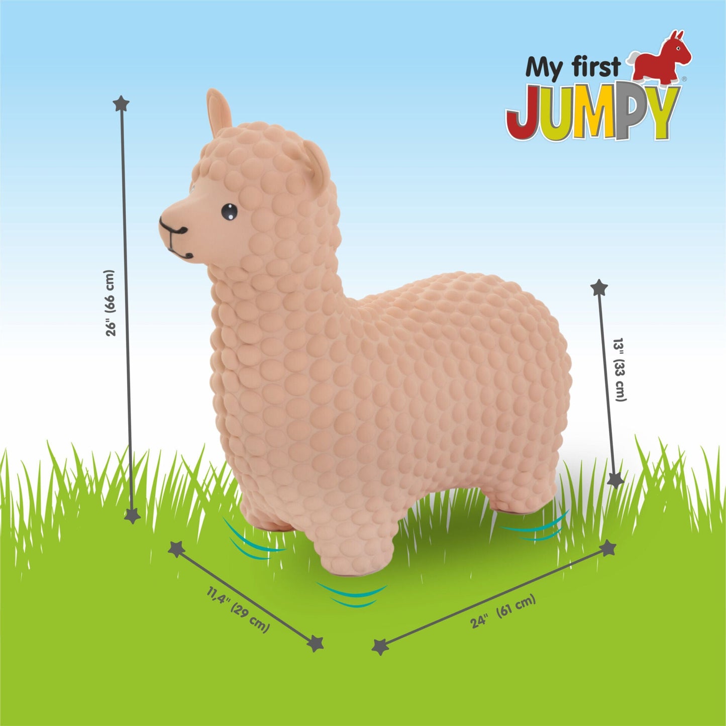 My First JUMPY – Beige Alpaca Hopper - Kindeco