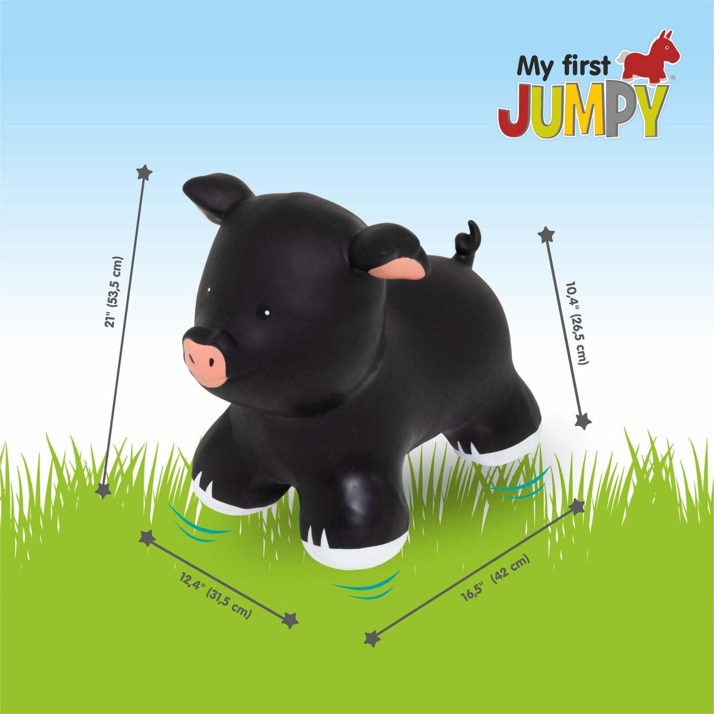My First JUMPY – Black Piggy Hopper - Kindeco