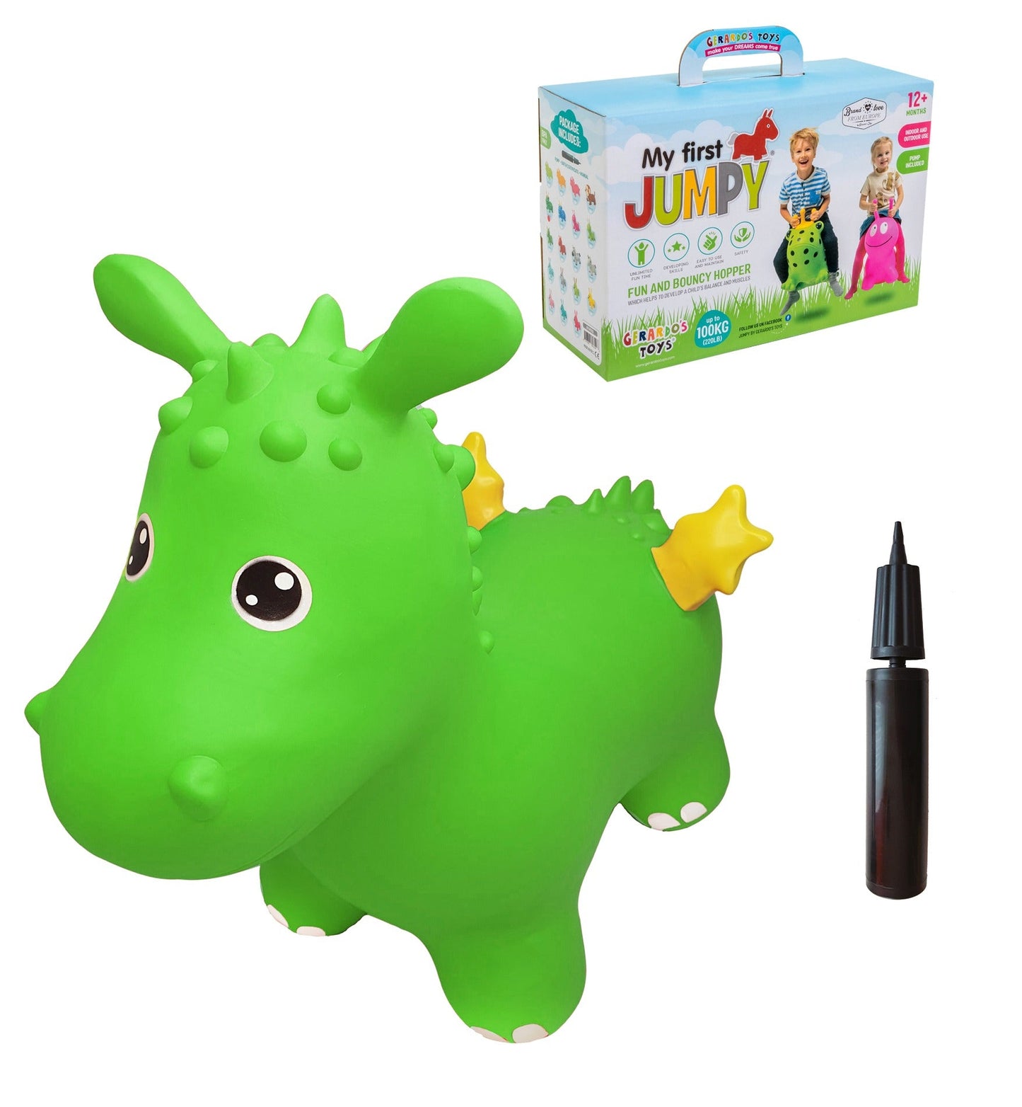 My First JUMPY – Green Dragon Hopper - Kindeco