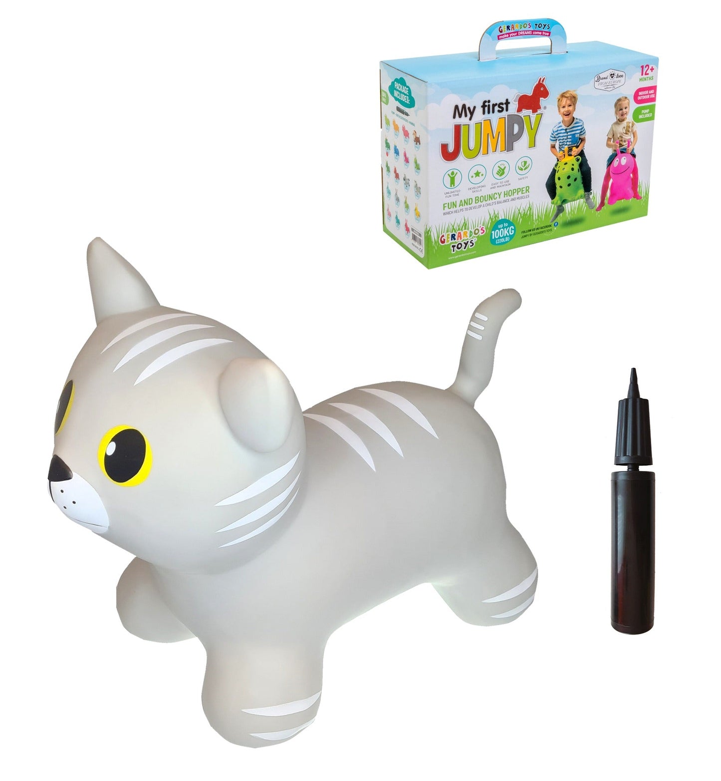 My First JUMPY – Grey Cat Hopper - Kindeco