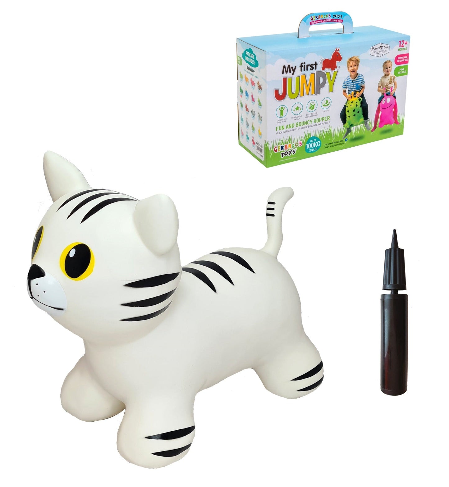 My First JUMPY – White Cat Hopper - Kindeco
