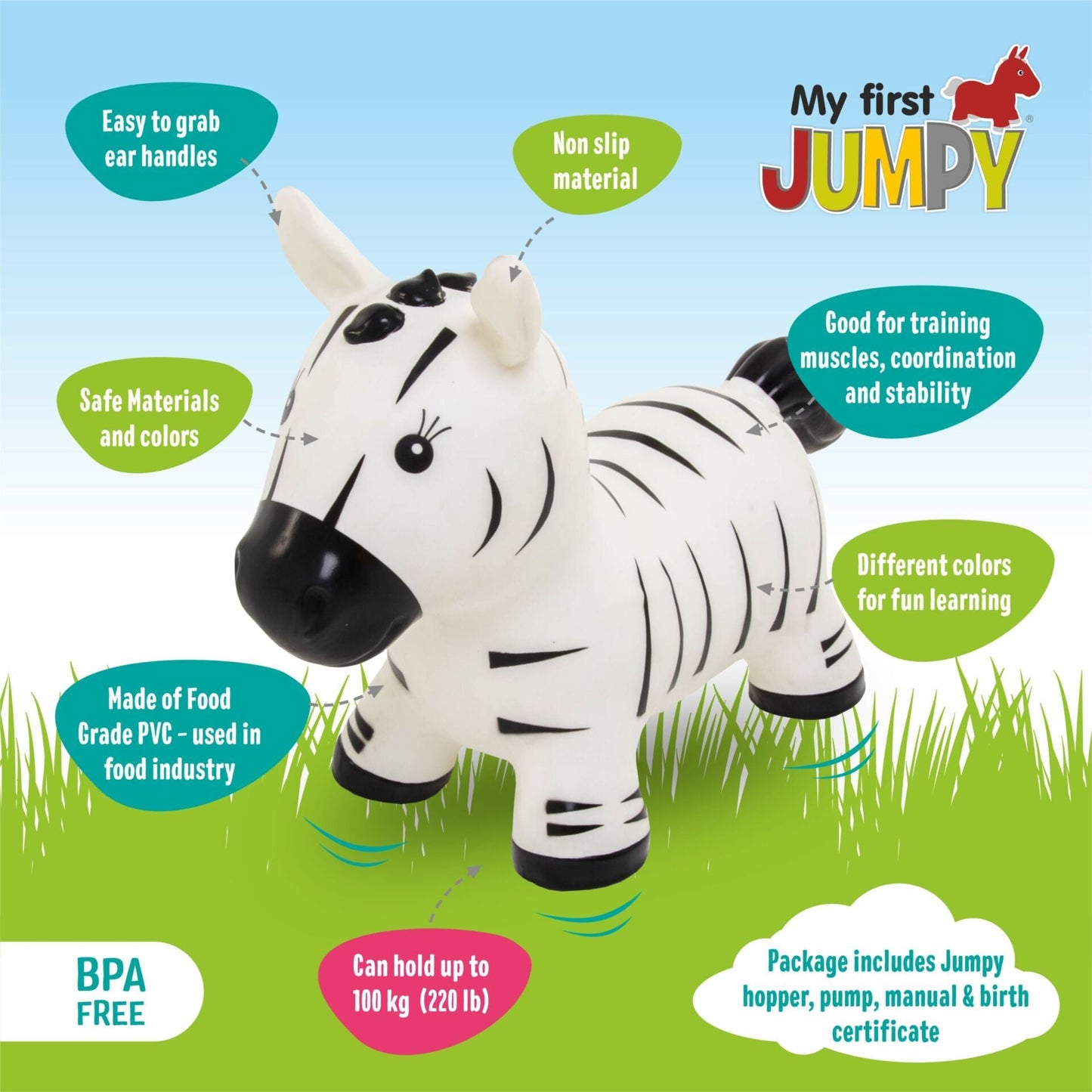 My First JUMPY – Zebra Hopper - Kindeco