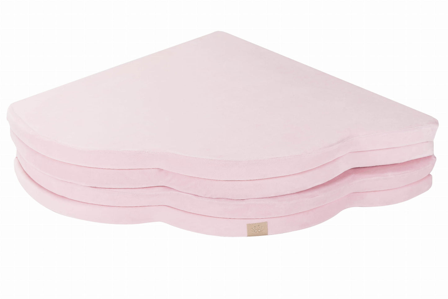 Play Mat for Kids - Cloud Shaped Pink Velvet - Kindeco