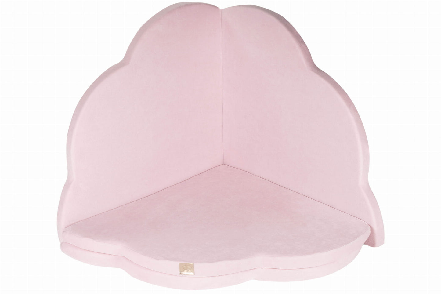 Play Mat for Kids - Cloud Shaped Pink Velvet - Kindeco
