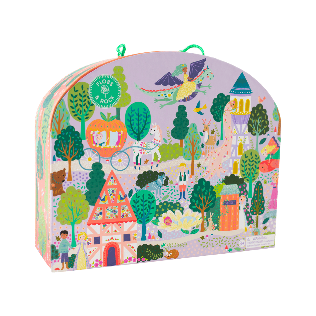 Playbox with Wooden Pieces - Fairy Tale - Kindeco