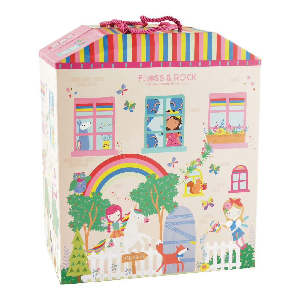 Playbox with Wooden Pieces - Rainbow Fairy - Kindeco