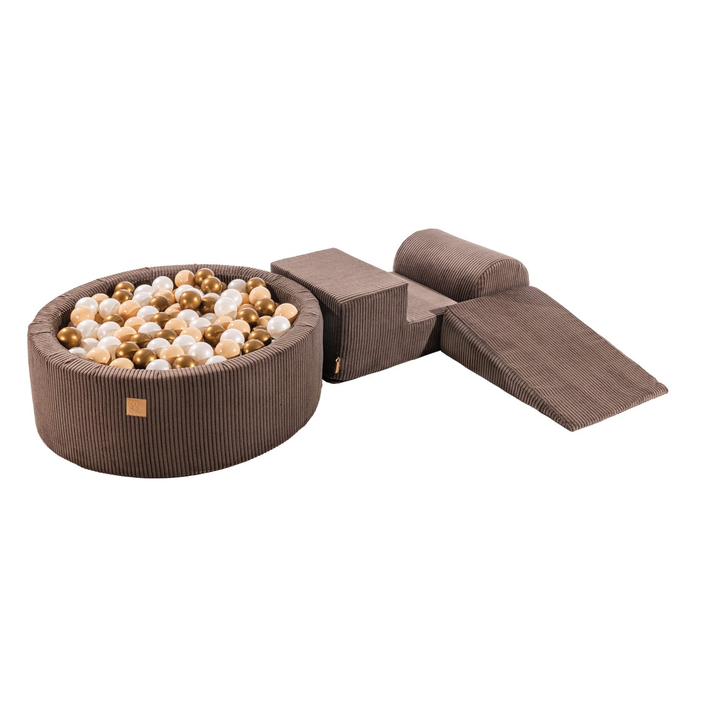 Playset with Ball Pit - Brown, Gold & White Pearl - Kindeco