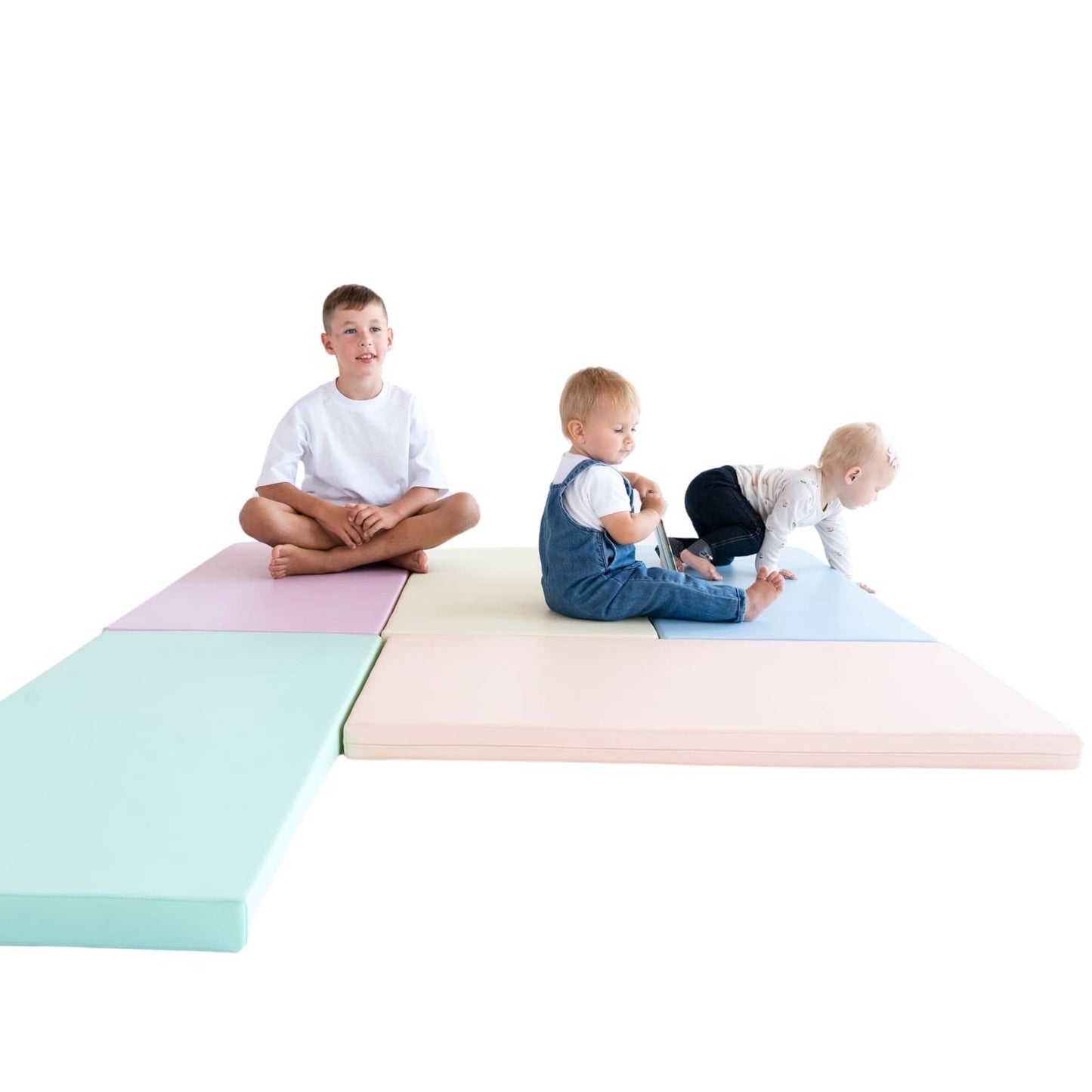 Safety and Comfort 5 Mat Set - Pastel - Kindeco
