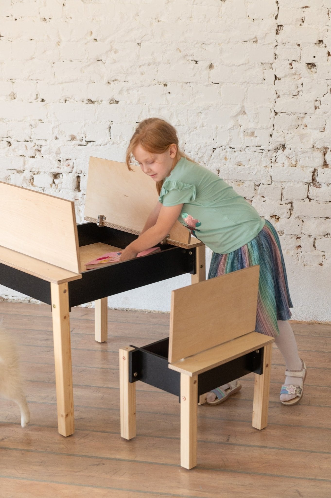 Smart Storage Table and Chair Set - Kindeco