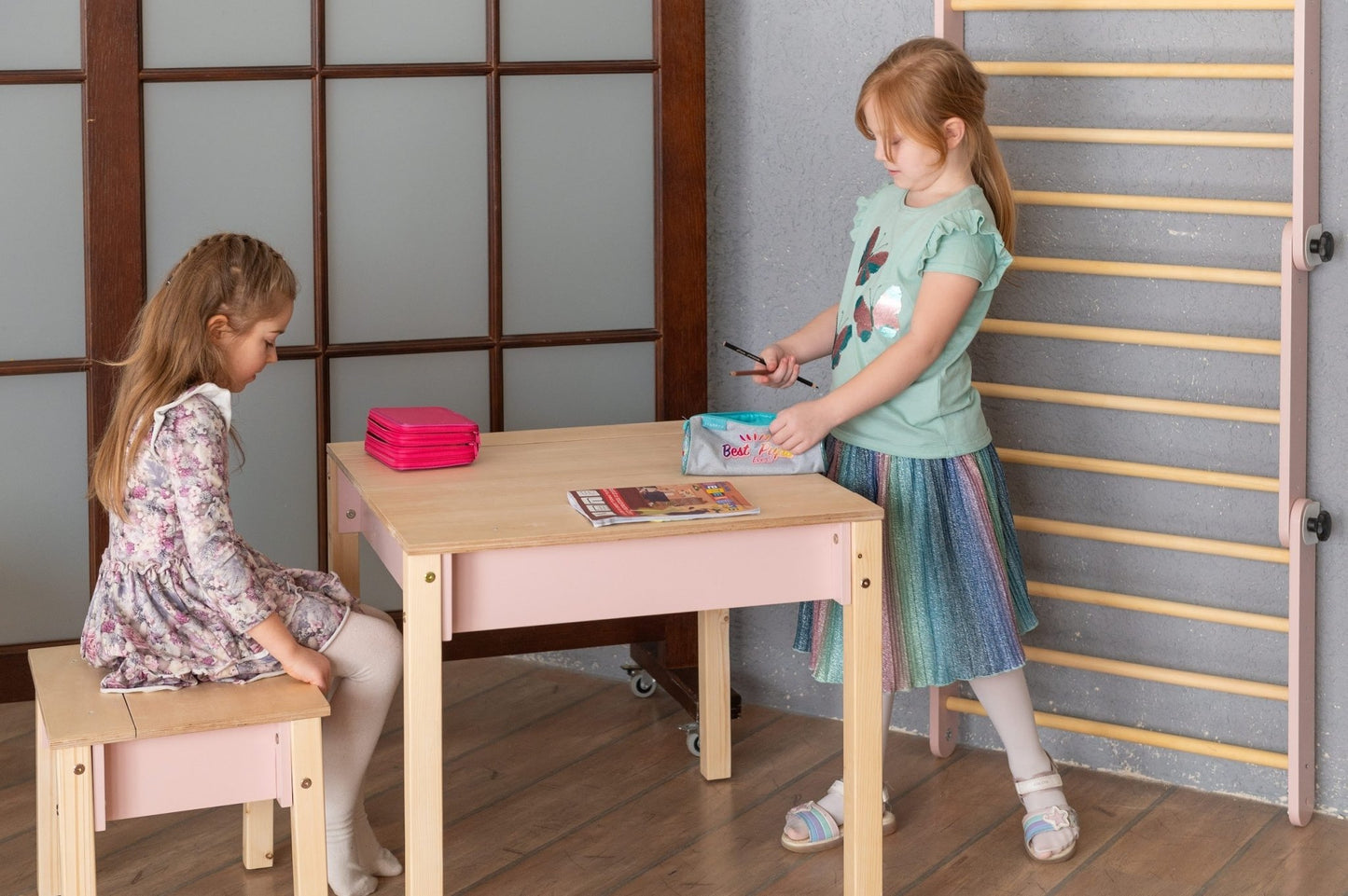 Smart Storage Table and Chair Set - Kindeco