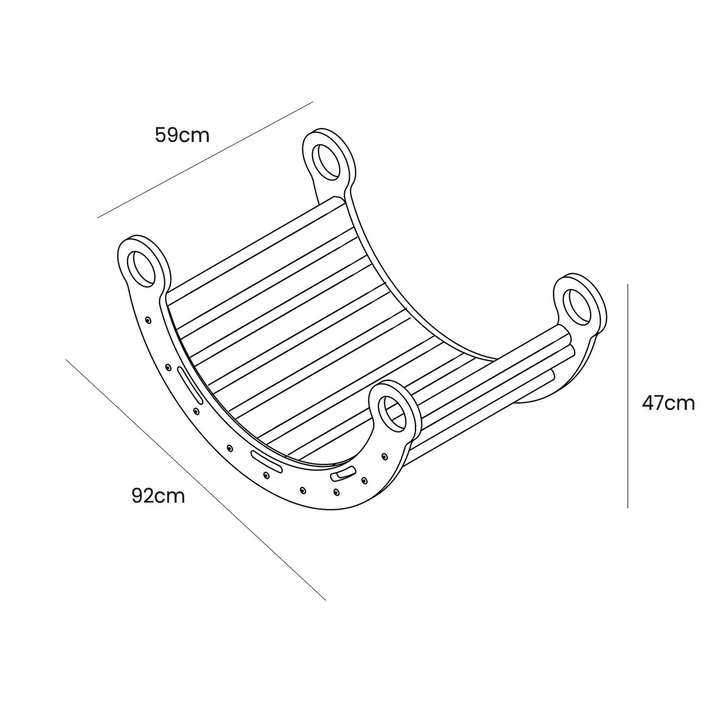 Snug Rocker for Kids - Ecru Pillow - Kindeco