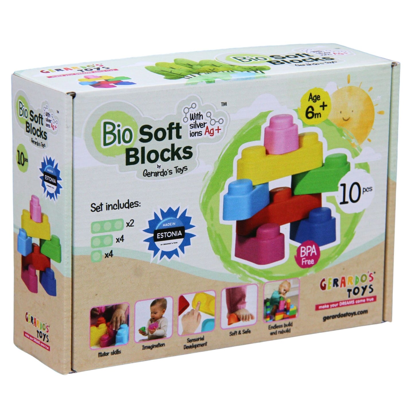Soft Blocks Set - 10 pieces - Kindeco