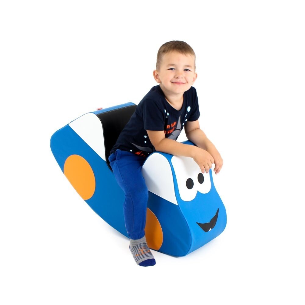 Soft Play Ride On Toy - Blue Car - Kindeco