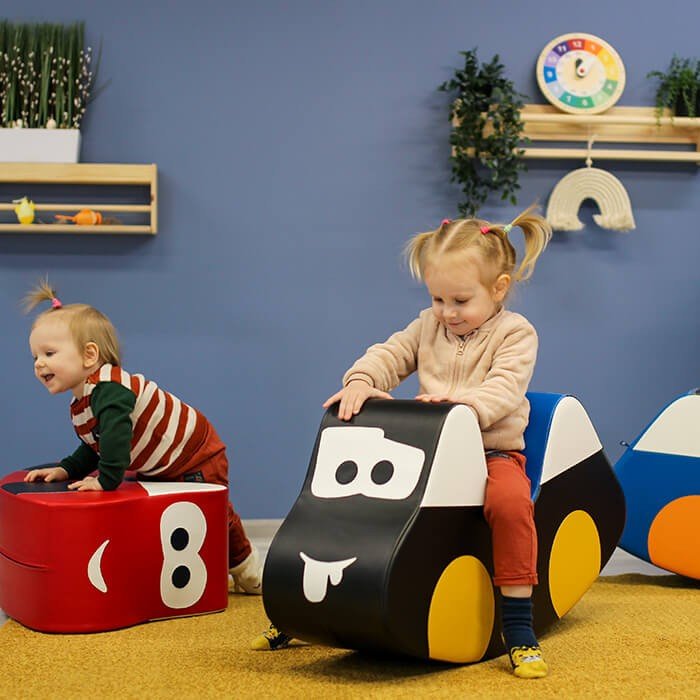 Soft Play Ride On Toy - Red Car - Kindeco