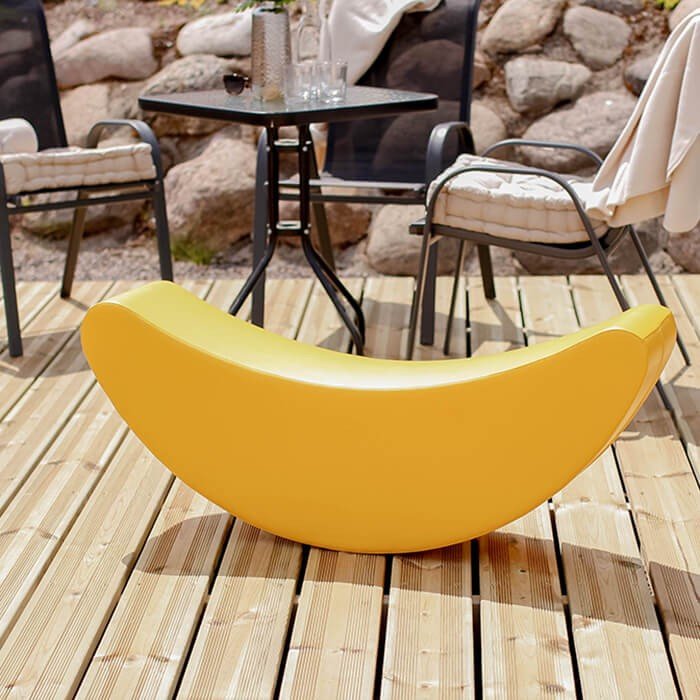 Soft Play Rocking Toy - Yellow Banana - Kindeco