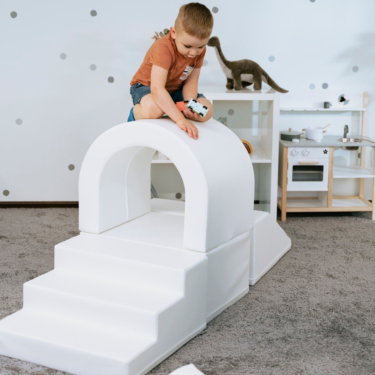 Soft Play Set Tunnel - White - Kindeco