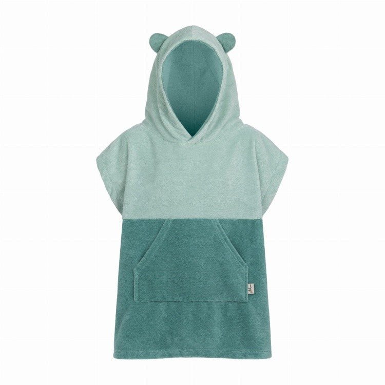 Surfbear Kids Bath Poncho - Green - Kindeco
