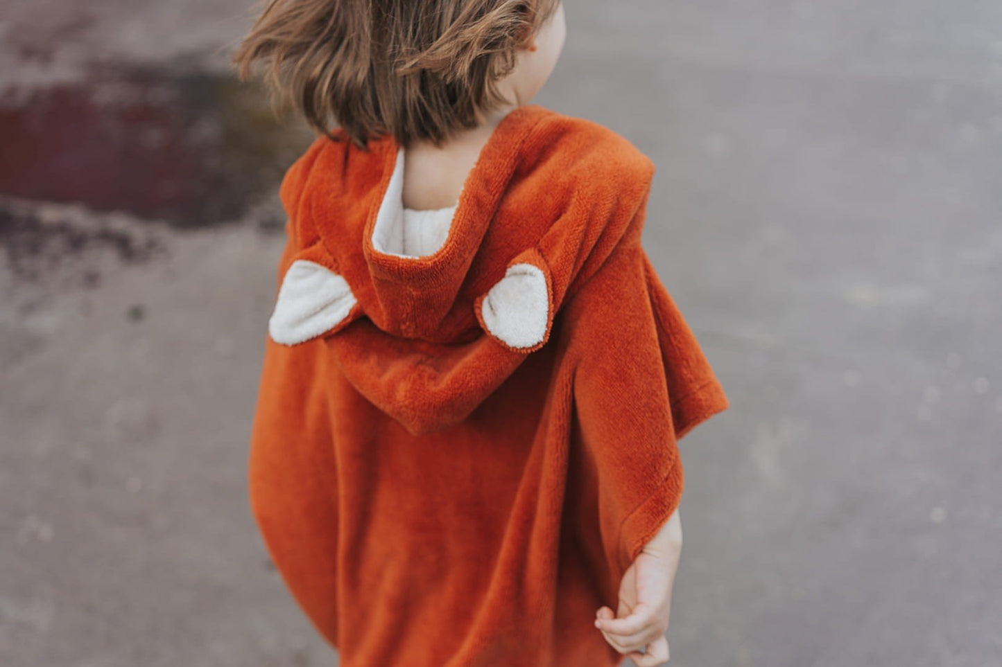 Surffoxy Kids Bath Poncho - Orange - Kindeco