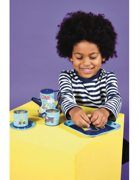 Tea and Cooking Set for Kids - Construction - Kindeco