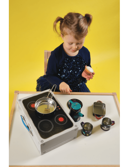 Tea and Cooking Set for Kids - Space - Kindeco