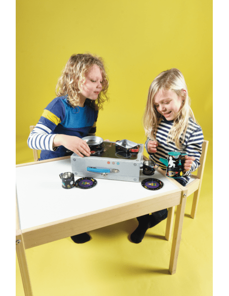 Tea and Cooking Set for Kids - Space - Kindeco