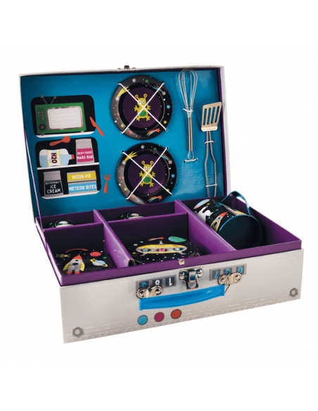 Tea and Cooking Set for Kids - Space - Kindeco