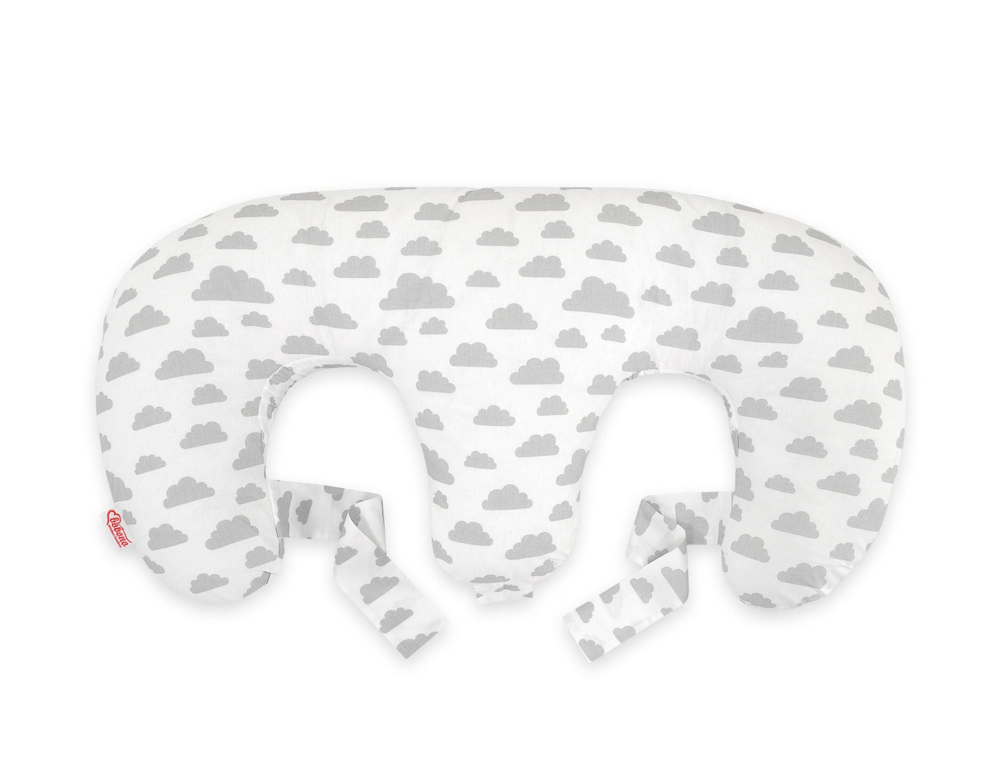 Twin Nursing Pillow - Gray Clouds - Kindeco