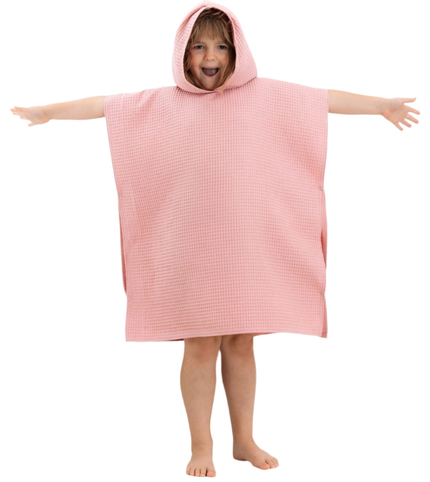 Waffle Fabric Kids' Poncho - Kindeco