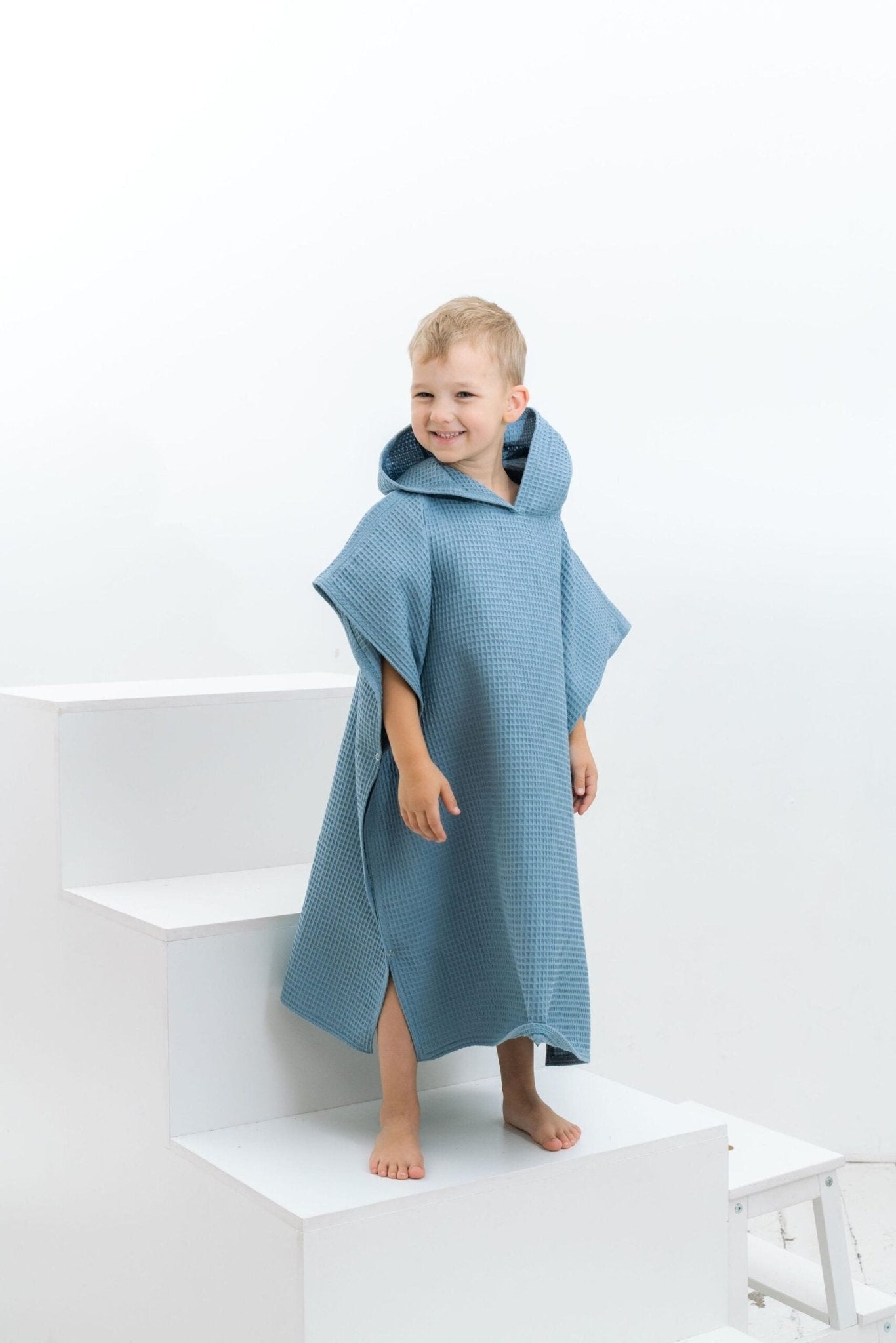 Waffle Fabric Kids' Poncho - Kindeco