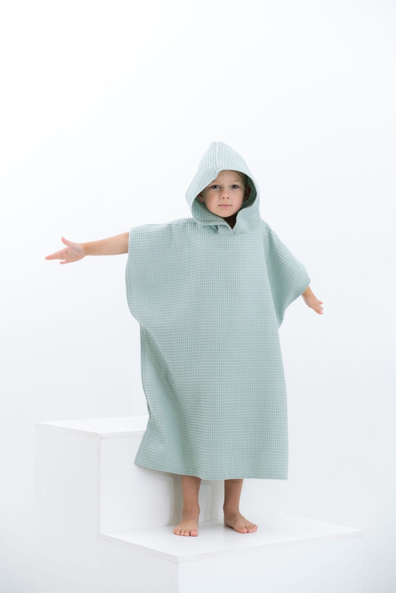 Waffle Fabric Kids' Poncho - Kindeco