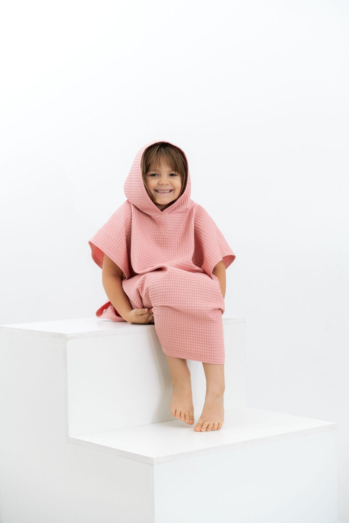Waffle Fabric Kids' Poncho - Kindeco