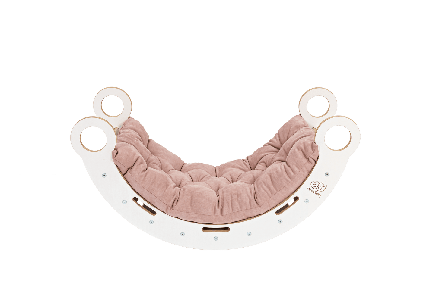 White Wooden Dream Rocker with Pillow and Slide - Small - Kindeco