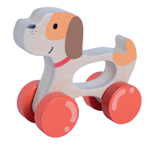 Wooden 3 - in - 1 Play Set: Dog, Bear & Activity Center - Kindeco