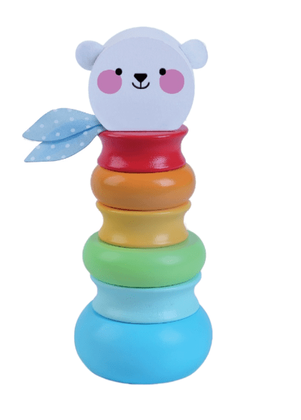 Wooden 3 - in - 1 Play Set: Dog, Bear & Activity Center - Kindeco