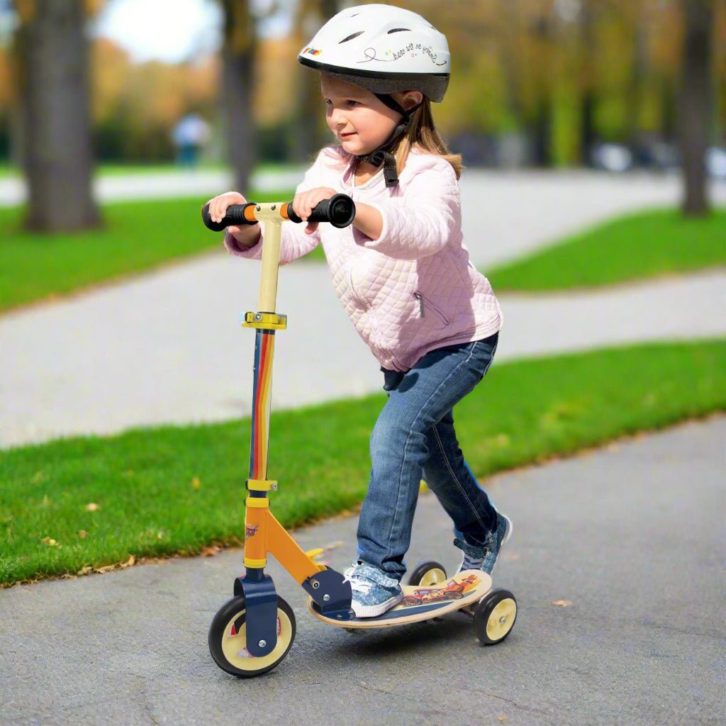 Wooden 3 - Wheel Scooter - Cars - Kindeco